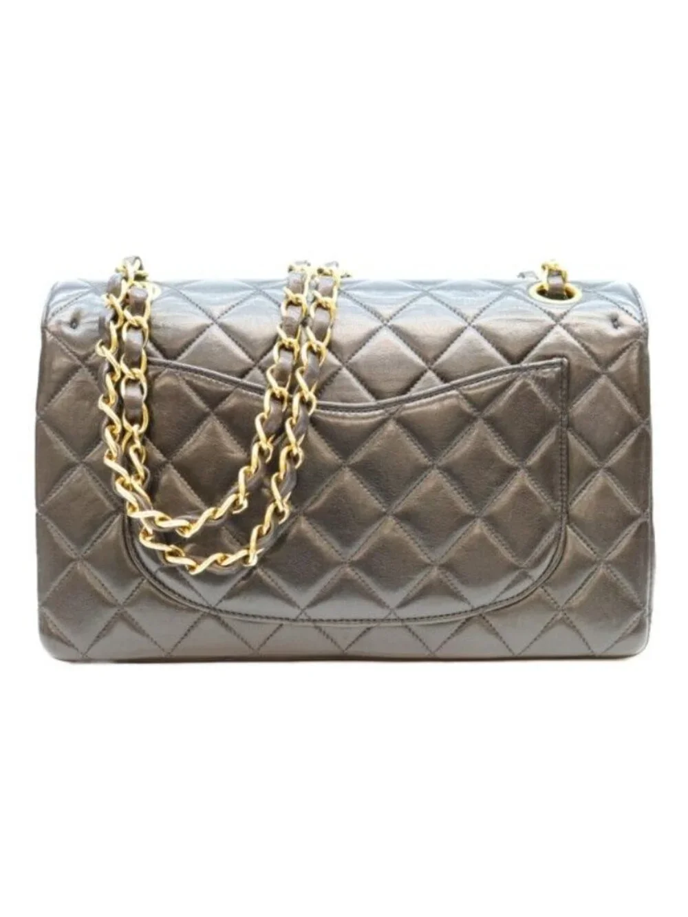 Chanel Black Lamb Double Flap Limited Edition Quilted 23 Chain